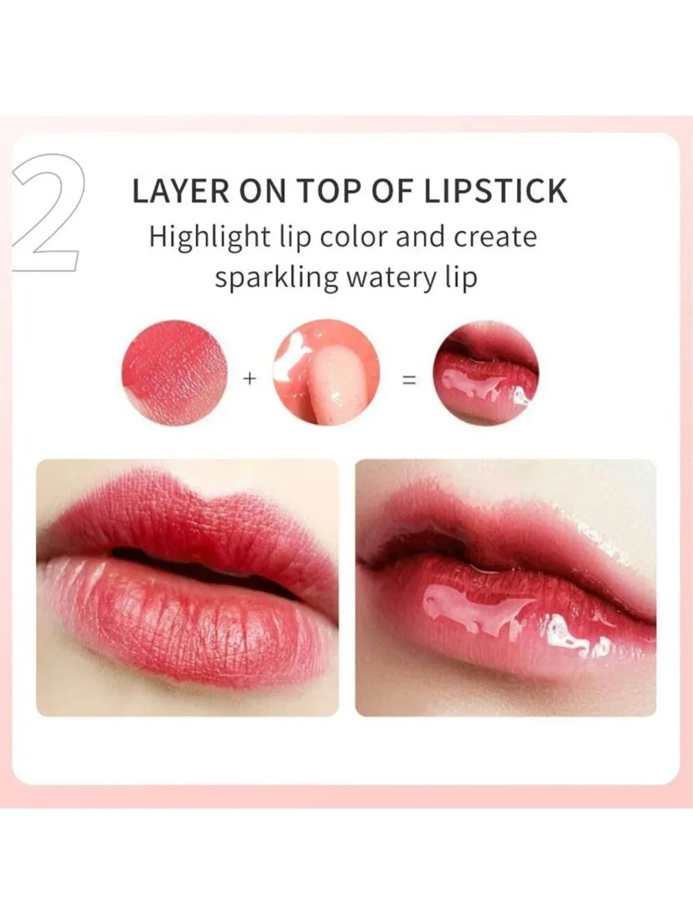 5-Color Hydrating Lip Glow Oil Set - Non-Sticky Cherry Lip Gloss & Moisturizing
